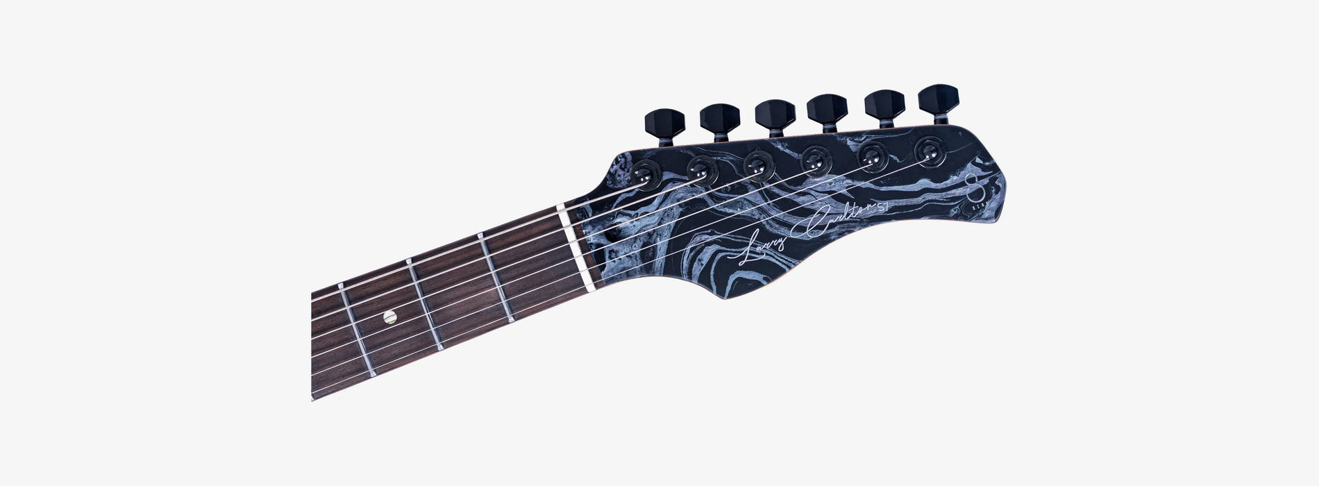 Sire Larry Calrton S7W Electric Guitar, Black Swirl