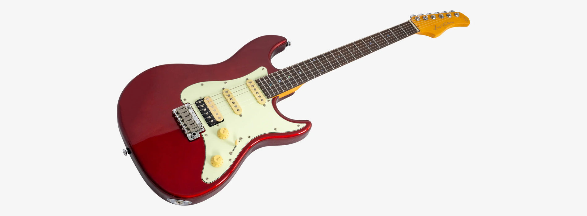 Sire Larry Carlton S7 HSS New Gen Electric Guitar, Candy Apple Red