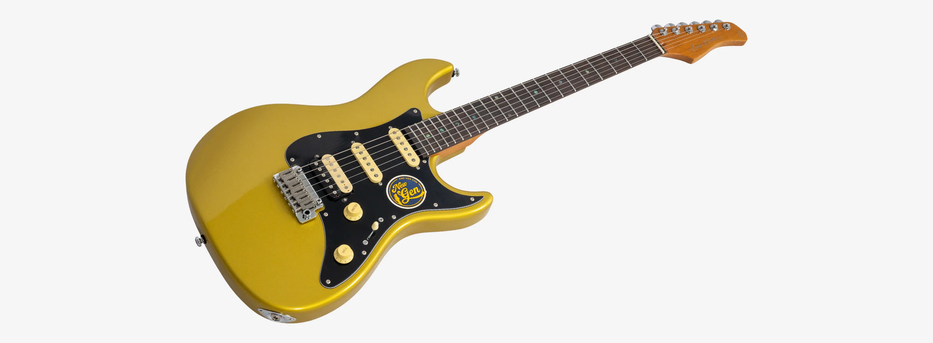 Sire Larry Carlton S7 HSS New Gen Electric Guitar, Metallic Gold