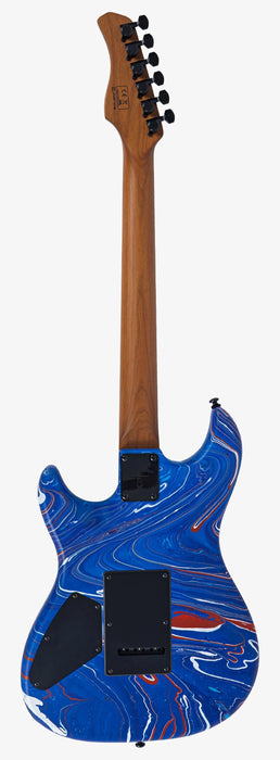 Sire Larry Calrton S7W Electric Guitar, Blue Swirl