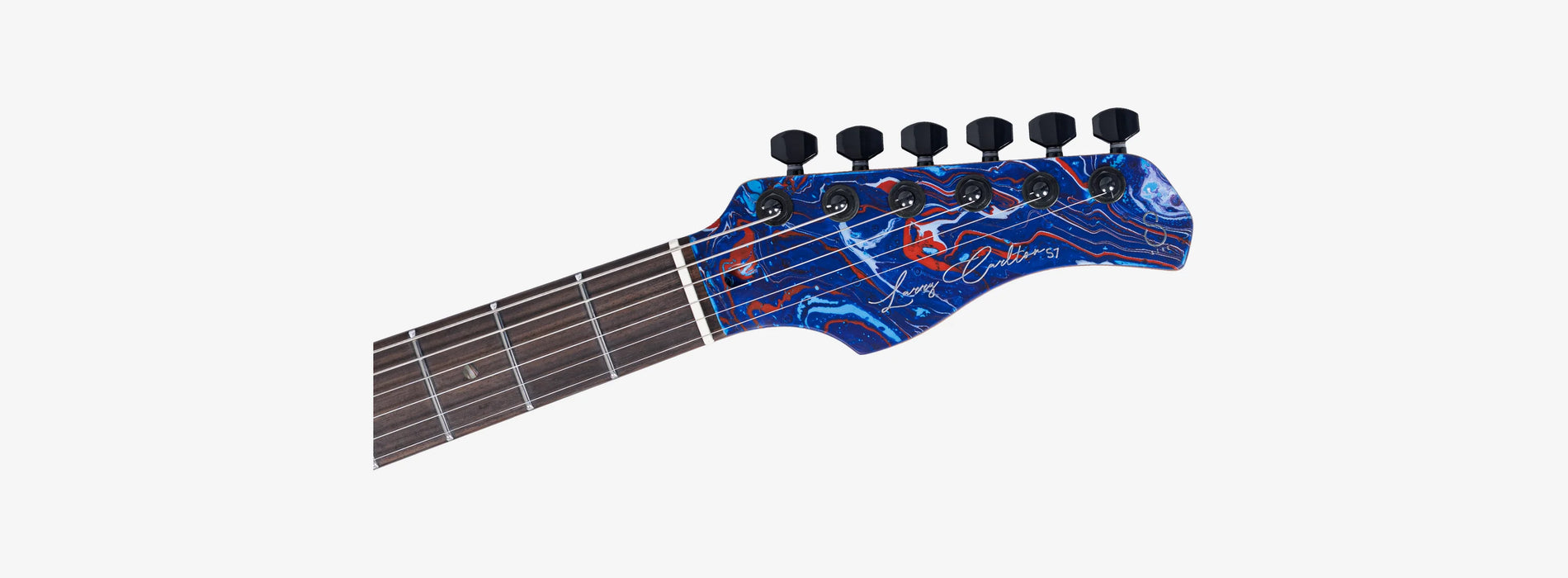 Sire Larry Calrton S7W Electric Guitar, Blue Swirl