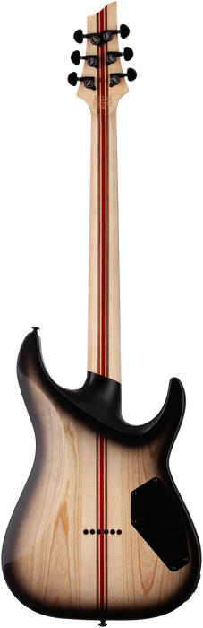 Schecter C-1 Pale Moon Left-Handed, Natural Satin w/Black Burst
