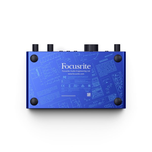 Focusrite Anniversary Edition Scarlett 2i2 4th Gen USB Audio Interface, ISA Blue