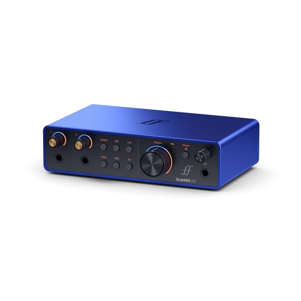 Focusrite Anniversary Edition Scarlett 2i2 4th Gen USB Audio Interface, ISA Blue