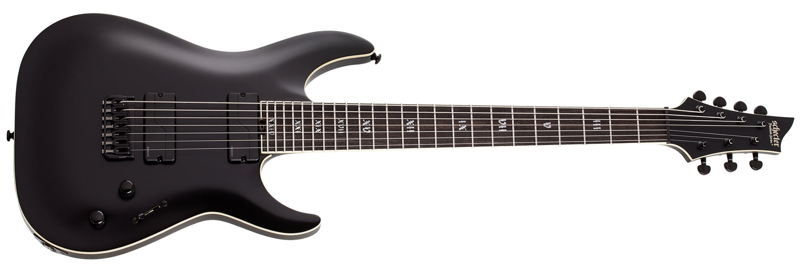 Schecter C-7 SLS Elite "Evil Twin" Satin Black