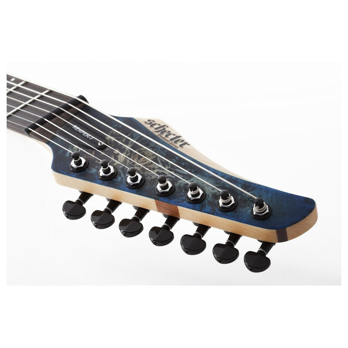 Schecter Reaper-7 Multi-Scale Satin Sky Burst