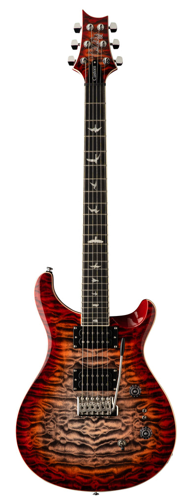 PRS SE Custom 24-08 Quilt package, Charcoal Cherry Burst for Sale
