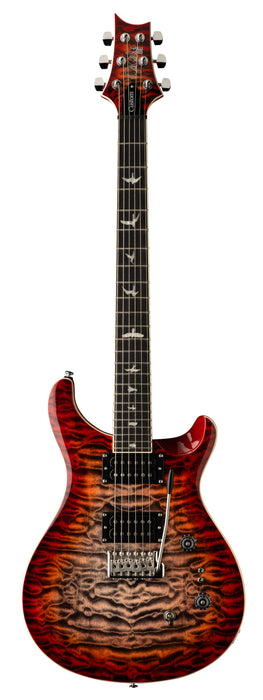 PRS SE Custom 24-08 Quilt package,  Charcoal Cherry Burst