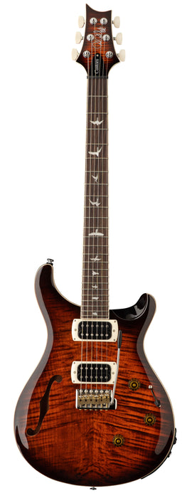 PRS SE Custom 24 Semi-Hollow Piezo , Orange Tiger Smokeburst