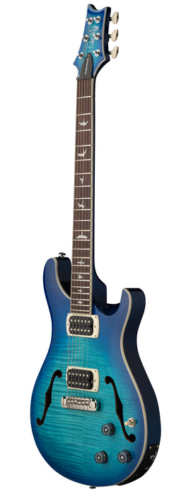 PRS SE Flat Back Hollowbody I Piezo Lake Blue