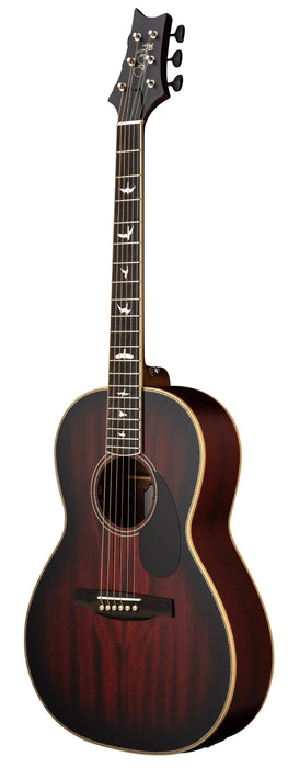 PRS SE P20 Parlor w/PRS-Voiced Fishman Presys VT pickup , Fire Red Burst Gloss Top / Satin Back