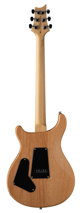 PRS SE "Exotic"  Custom 24 Swamp Ash Burl, Lake Blue (Natural Back)