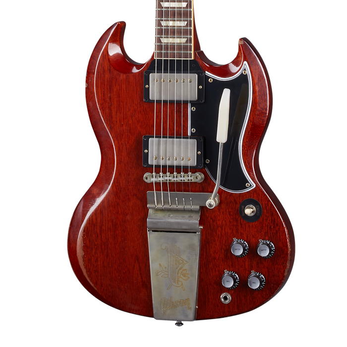 Gibson Murphy Lab Heavy Aged '64 SG Std with Maestro, Faded Cherry