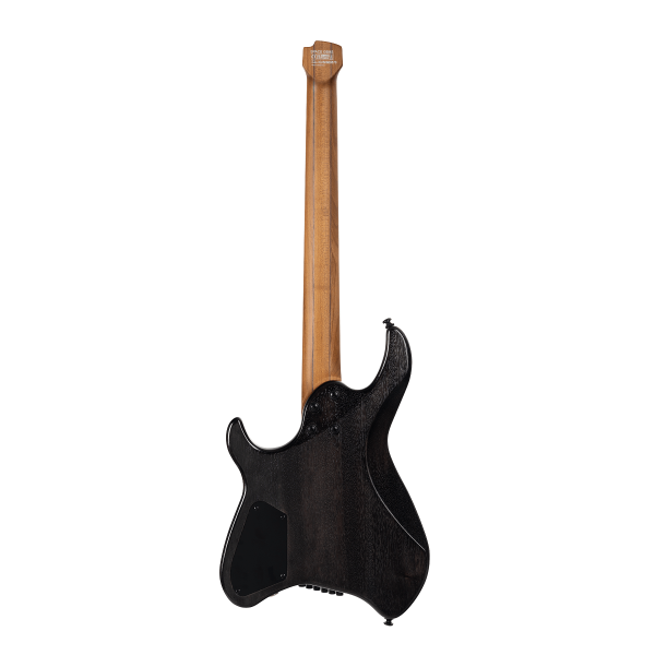 Cort SPACE-G6MS-SGTK-BAG G Series Space Headless Electric Guitar, Semi Gloss Black