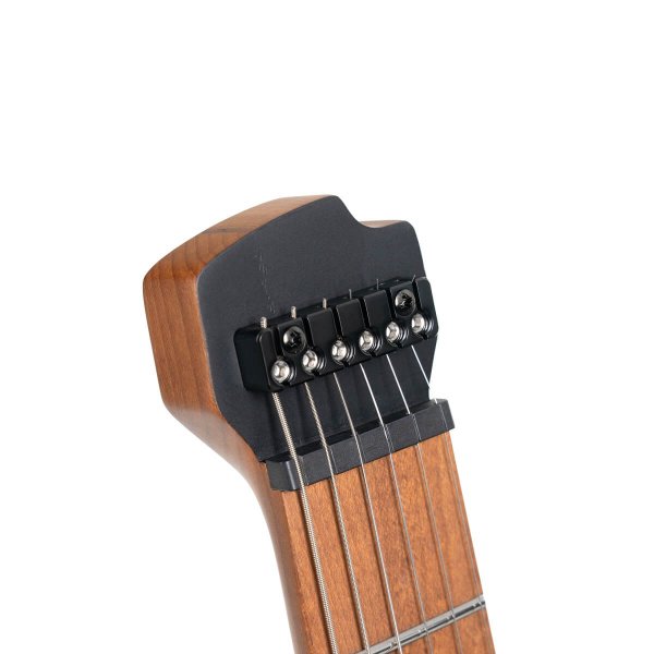 Cort SPACE-G6MS-SGTK-BAG G Series Space Headless Electric Guitar, Semi Gloss Black