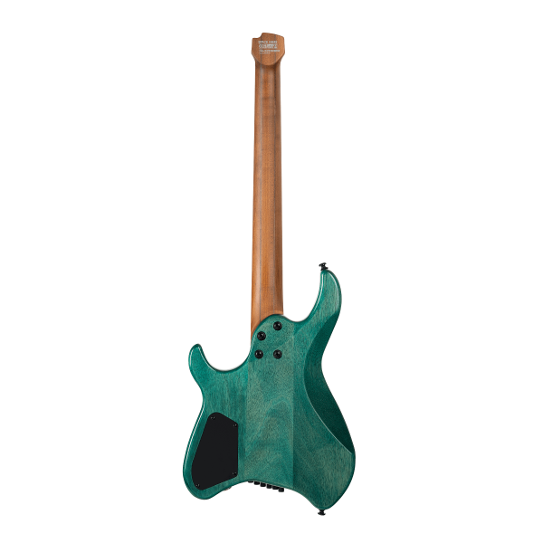 Cort SPACE-G6MS-SGTQ-BAG G Series Space Headless Electric Guitar, Semi Gloss Turquoise