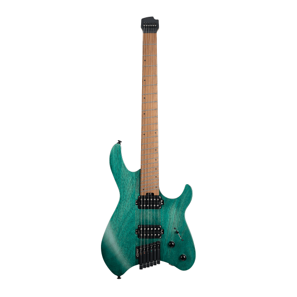 Cort SPACE-G6MS-SGTQ-BAG G Series Space Headless Electric Guitar, Semi Gloss Turquoise