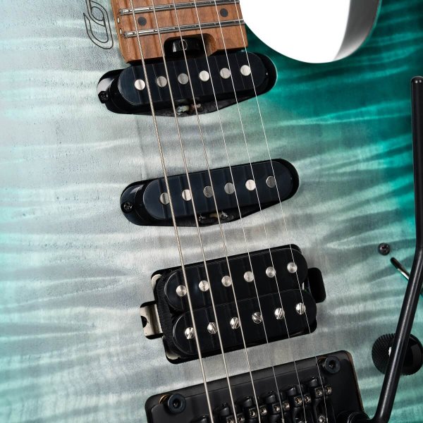 Cort SPACE-G6TR-SGLG-BAG G Series Space Headless Electric Guitar,  Semi Gloss Lagoon