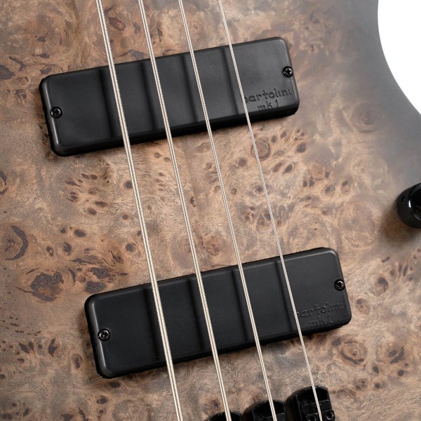 Cort SPACE4-BAG-SDB Space 4 Artisan Series 4-String Headless Electric Bass w/Bag, Star Dust Black