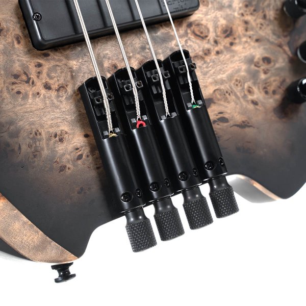 Cort SPACE4-BAG-SDB Space 4 Artisan Series 4-String Headless Electric Bass w/Bag, Star Dust Black