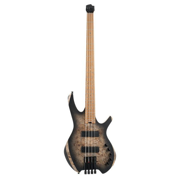 Cort SPACE4-BAG-SDB Space 4 Artisan Series 4-String Headless Electric Bass w/Bag, Star Dust Black