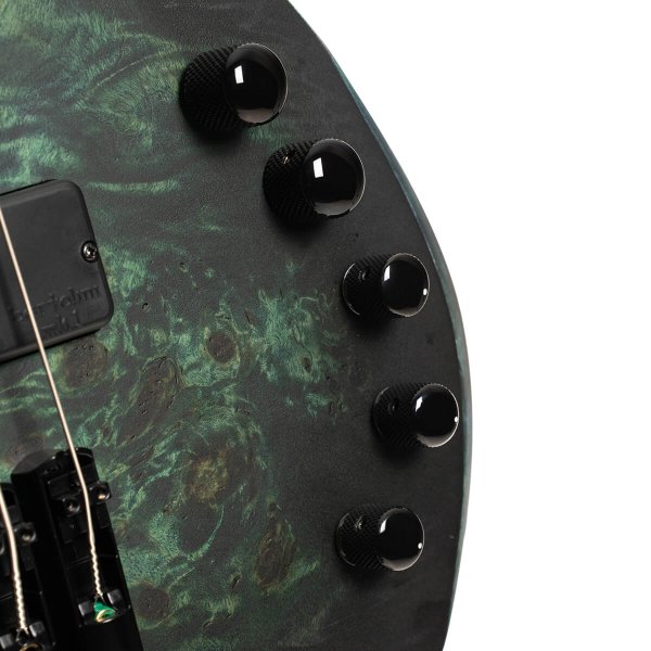 Cort SPACE4-BAG-SDG Space 4 Artisan Series 4-String Headless Electric Bass w/Bag, Star Dust Green