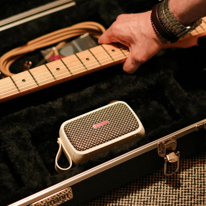 Positive Grid Ultra-portable Smart Guitar Amp and Bluetooth Speaker, Pearl