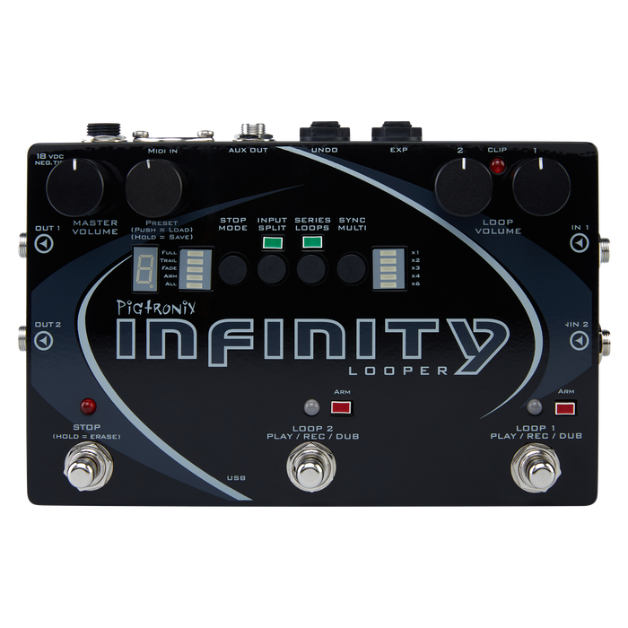 Pigtronix Infinity 3 Hi-Fi Stereo Double Looper Pedal