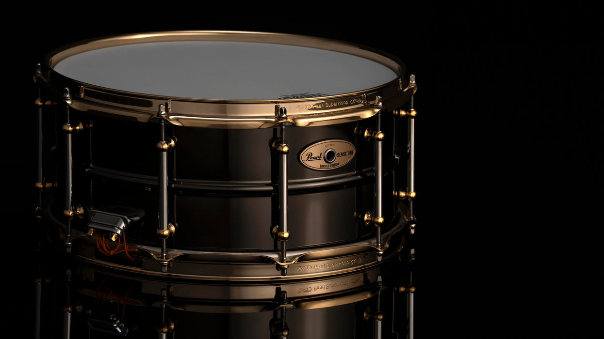 Pearl Sensitone Snare Limited Edition Black Nickel Brass