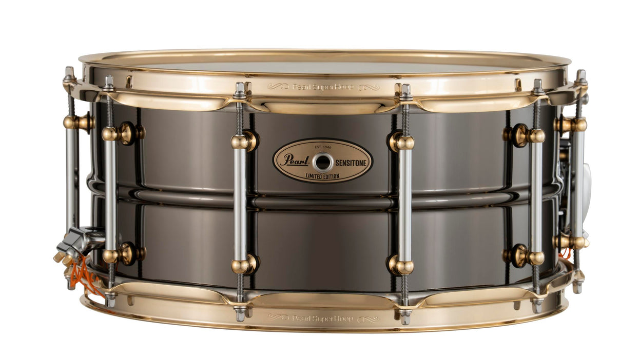 Pearl Sensitone Snare Limited Edition Black Nickel Brass