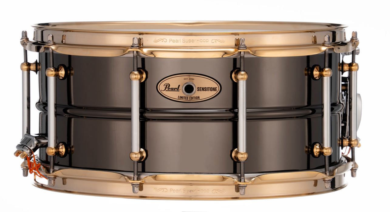 Pearl Sensitone Snare Limited Edition Black Nickel Brass