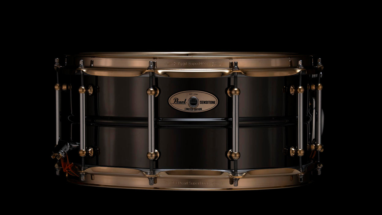 Pearl Sensitone Snare Limited Edition Black Nickel Brass