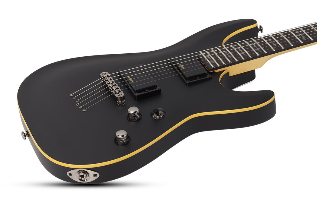Schecter Demon-6 FR S, Aged Black Satin