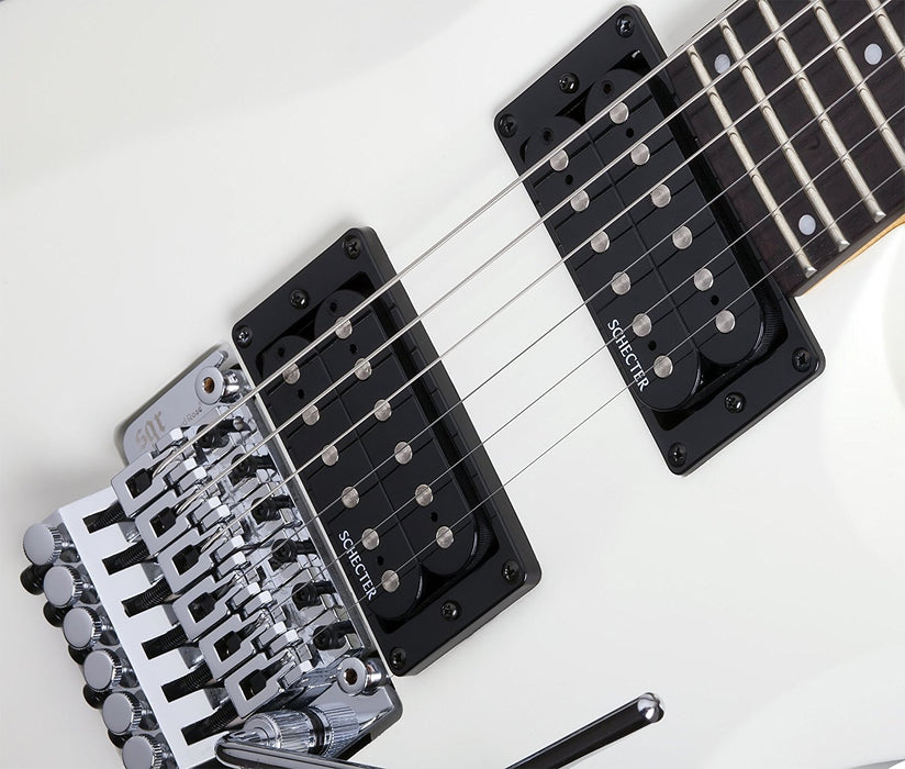 Schecter C-6 Fr Deluxe Satin White