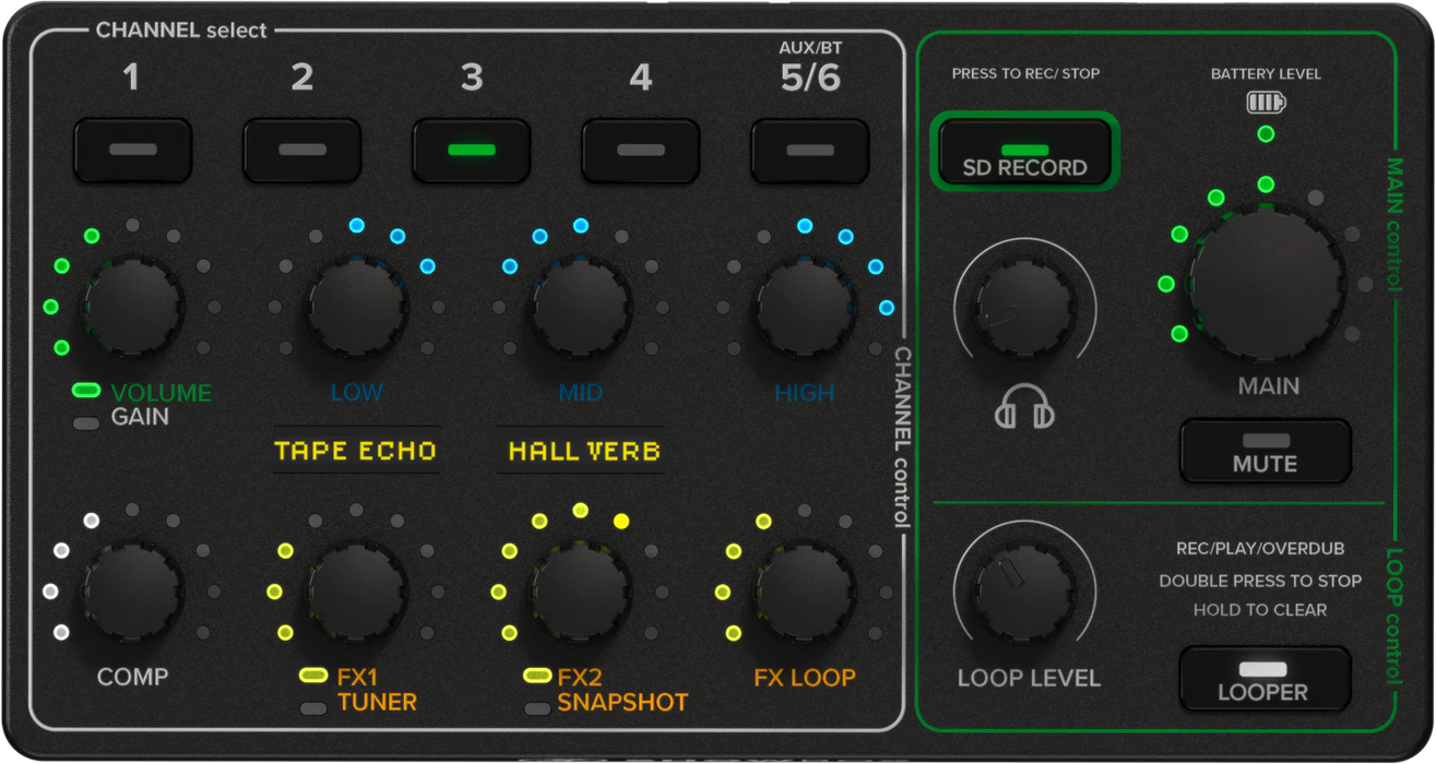 Mackie Battery Powered All-In-One Performance Rig With Breakaway Mix Control