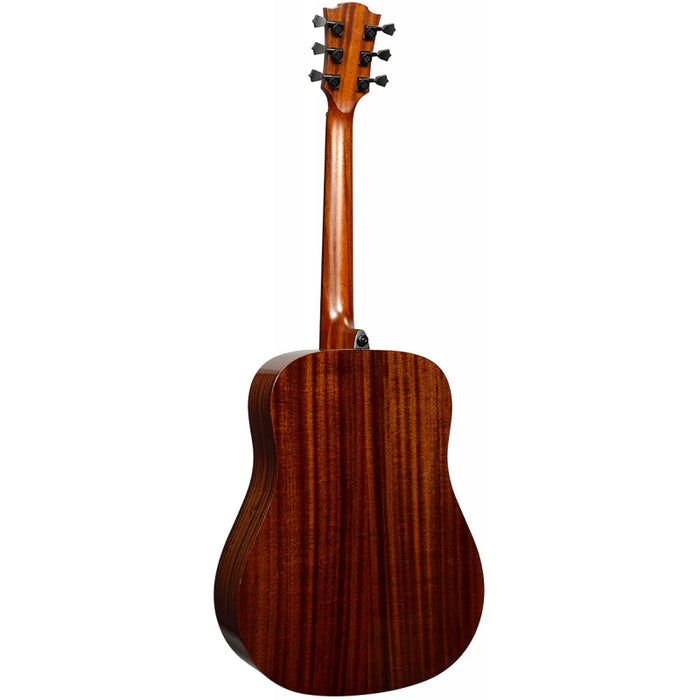 Lag T-RED-D Tramontane Special Dreadnought Solid Red Cedar Acoustic Guitar, Red Burst