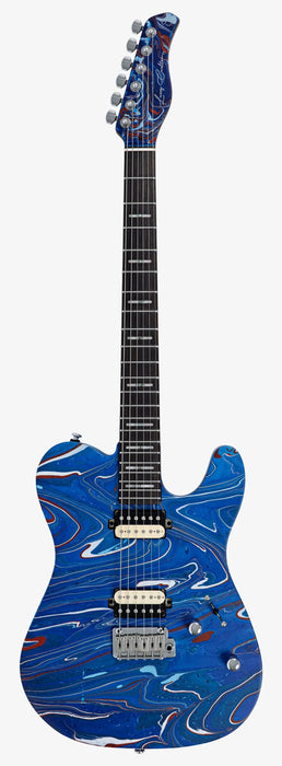 Sire Larry Calrton T7SW Electric Guitar, Blue Swirl