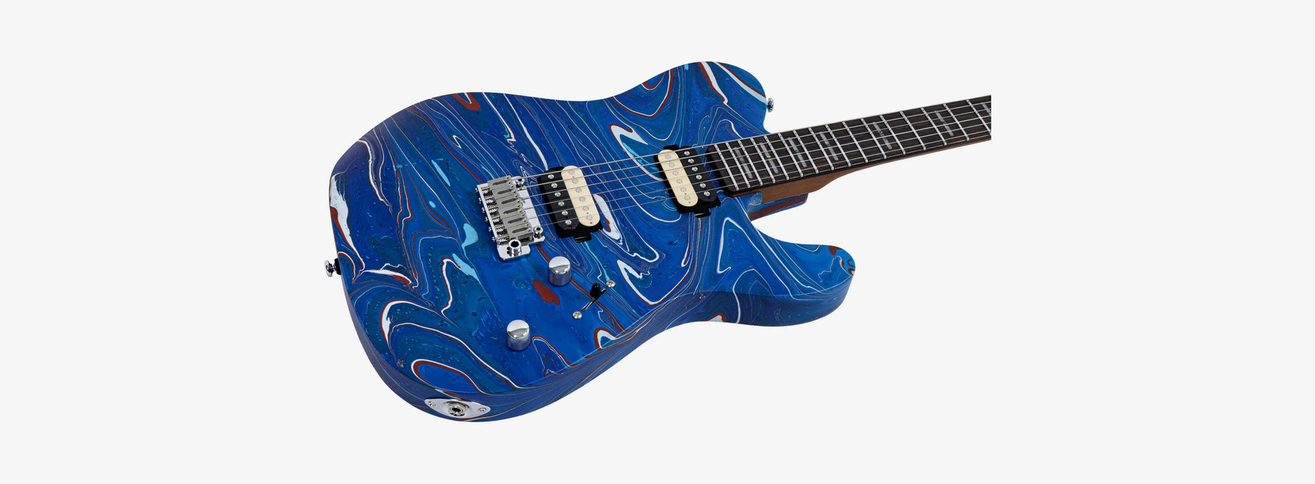 Sire Larry Calrton T7SW Electric Guitar, Blue Swirl