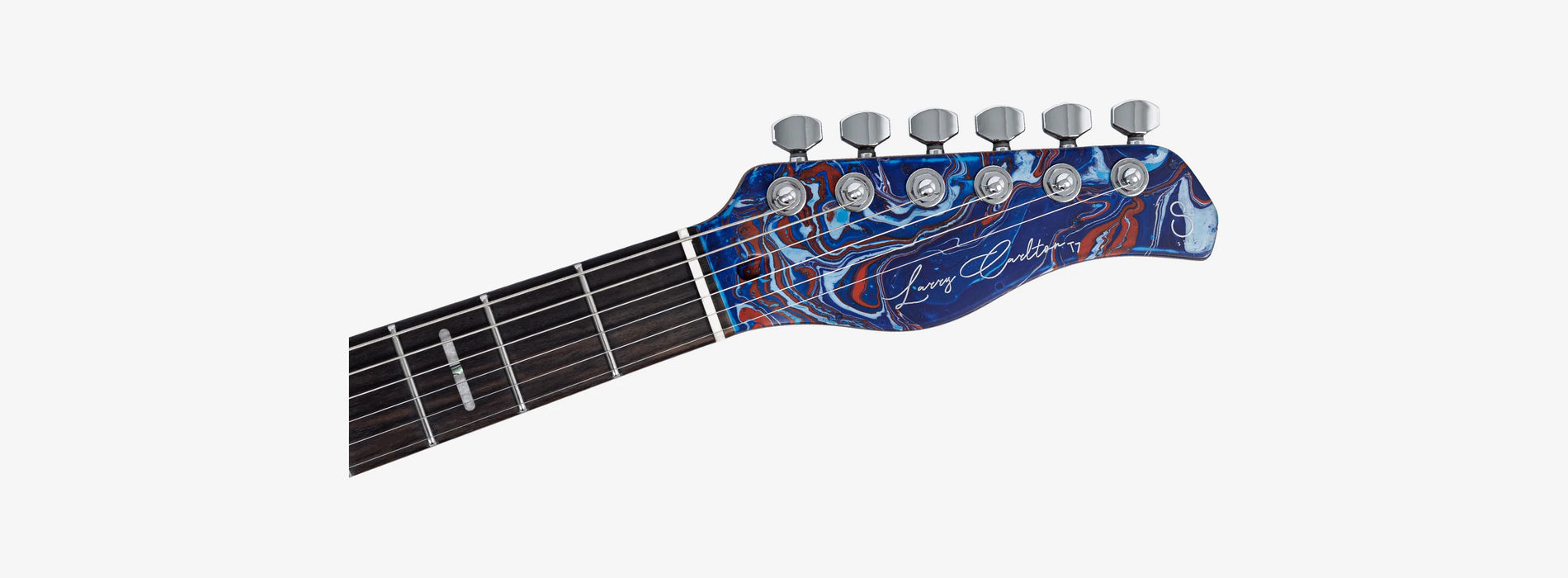 Sire Larry Calrton T7SW Electric Guitar, Blue Swirl