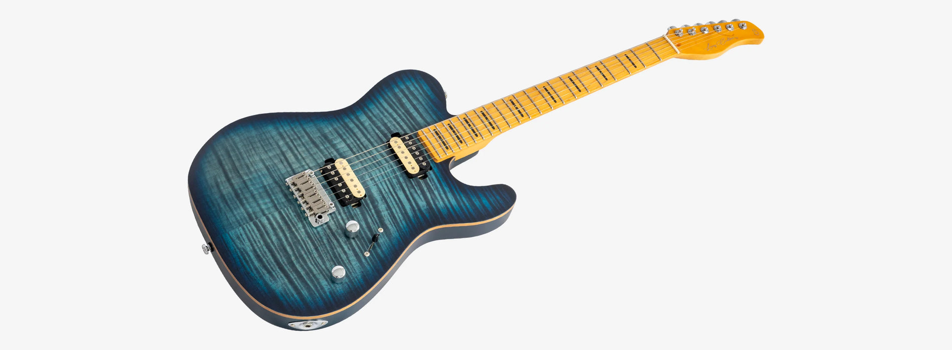 Sire Larry Carlton T7FM New Gen Electric Guitar, Transparent Blue