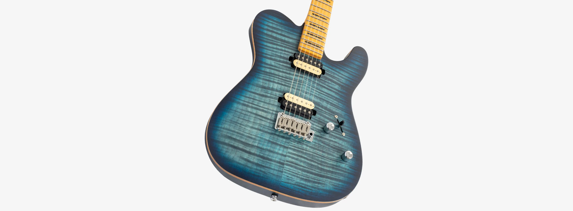 Sire Larry Carlton T7FM New Gen Electric Guitar, Transparent Blue