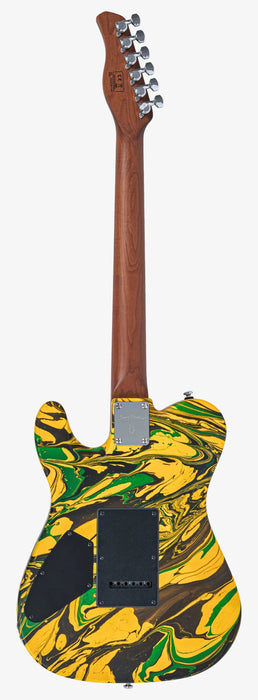Sire Larry Calrton T7SW Electric Guitar, Yellow Swirl