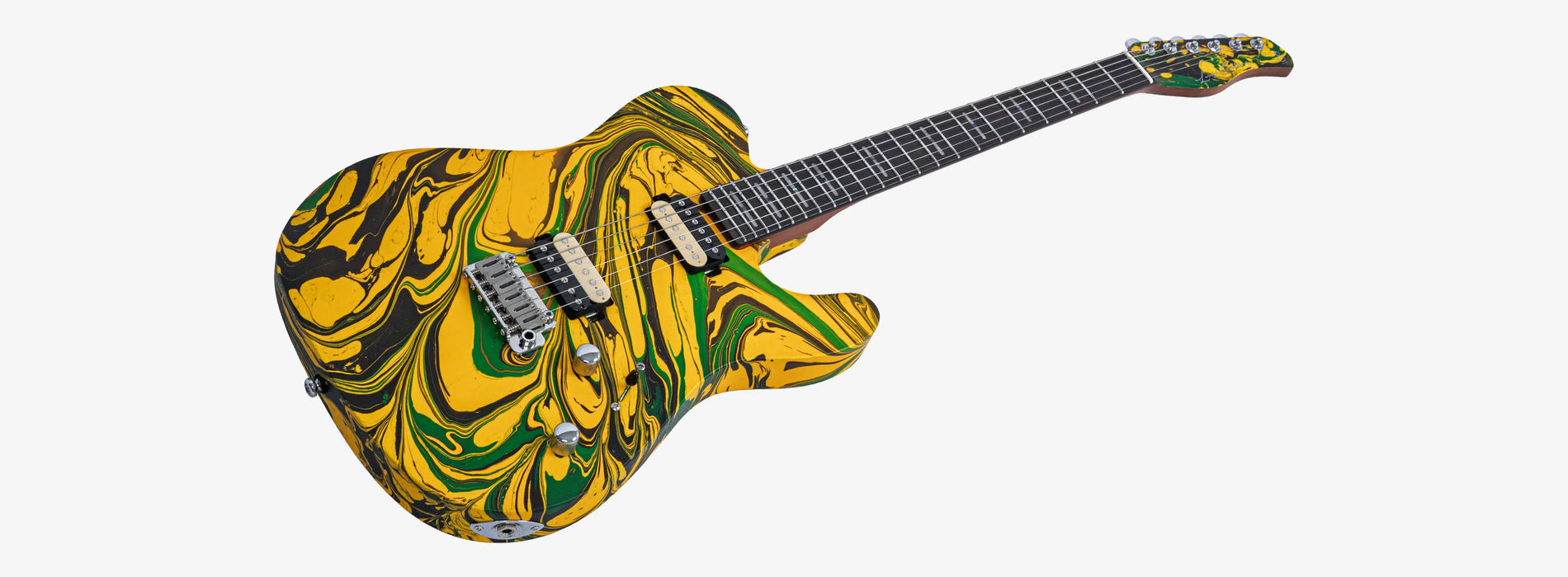 Sire Larry Calrton T7SW Electric Guitar, Yellow Swirl
