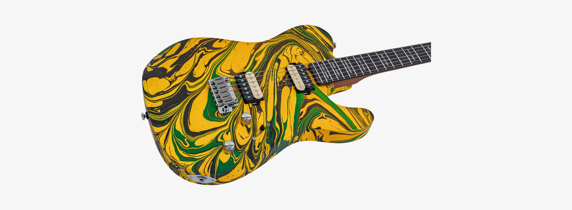 Sire Larry Calrton T7SW Electric Guitar, Yellow Swirl