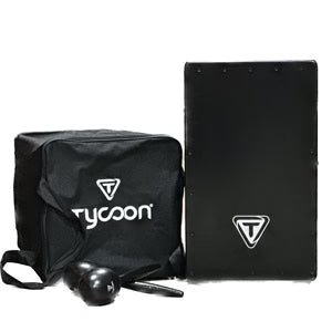 Tycoon Cajon w/Bag and Maracas, Black