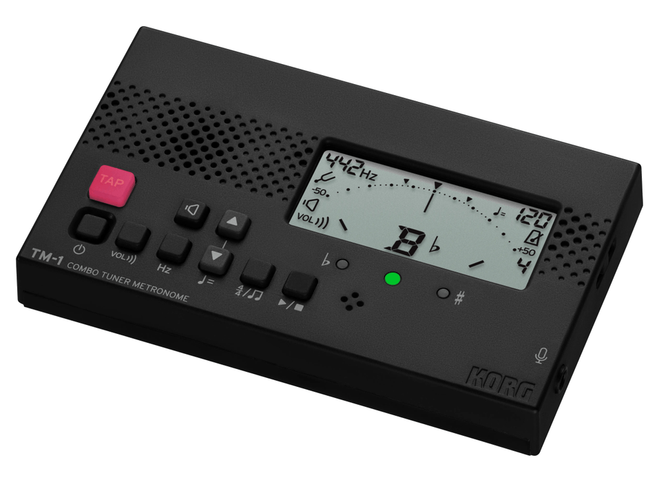 Korg TM-1 Combo Tuner and Metronome, Black
