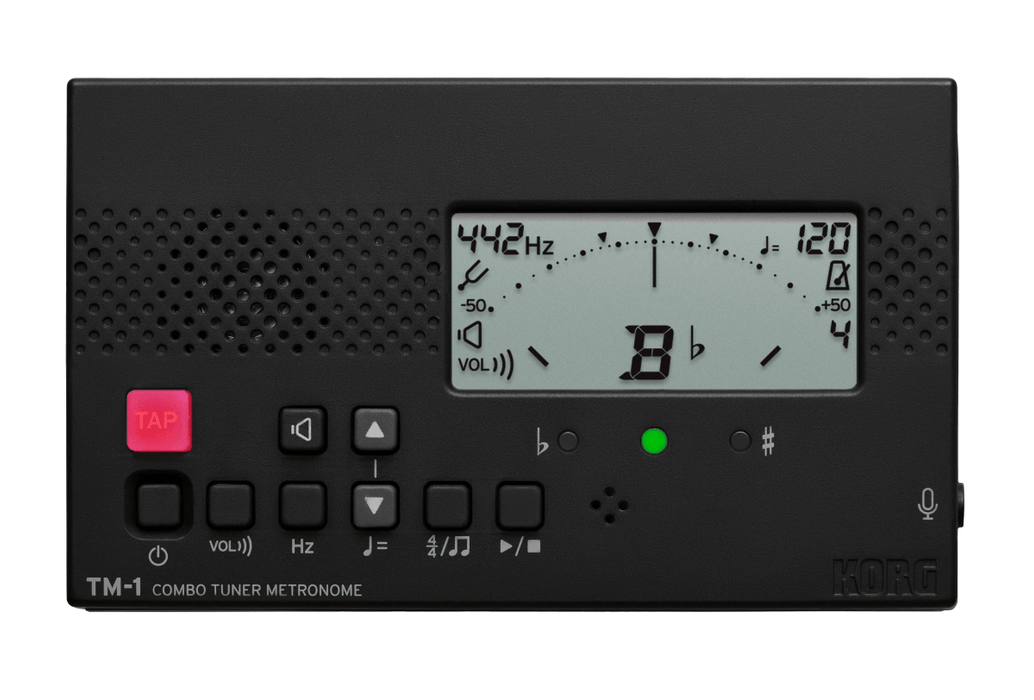 Korg TM-1 Combo Tuner and Metronome, Black