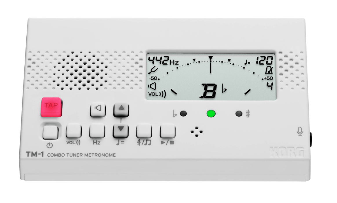 Korg TM-1 Combo Tuner and Metronome, White