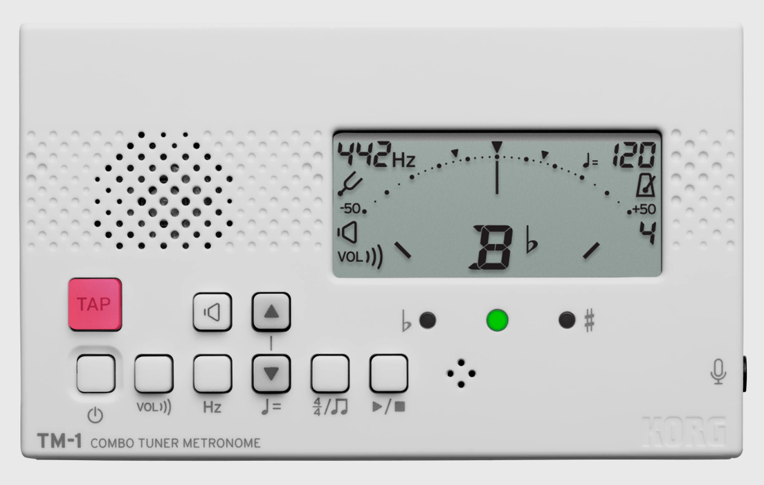Korg TM-1 Combo Tuner and Metronome, White