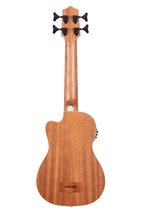 Kala Journeyman Acoustic-Electric U-Bass w/F-Holes Ukelele Bass Guitar